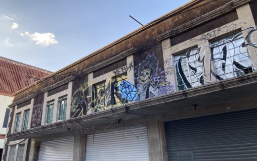 Cantinflas - verewigt auf einer Hauswand in der Altstadt von Mexiko-Stadt