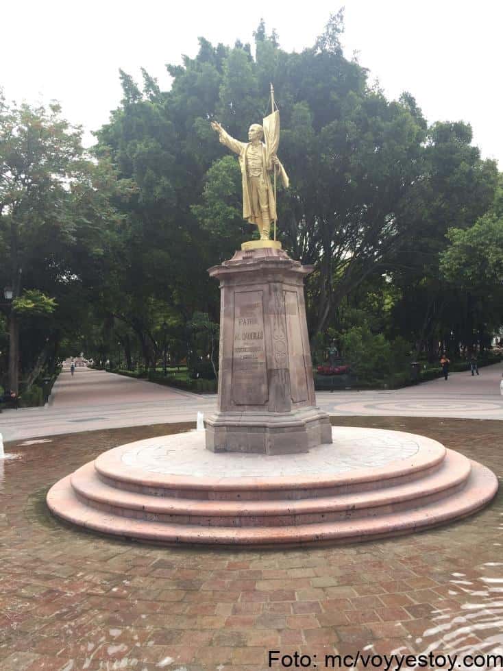 Statue des mexikanischen Freiheitskämpfers Miguel Hidalgo in Dolores im Bundesstaat Guanajuato